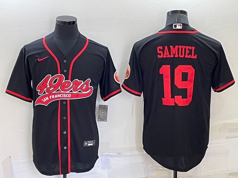 Men San Francisco 49ers #19 Samuel Black 2022 Nike Co branded NFL Jersey